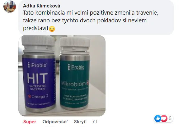 Recenzia zákazníka Mikrobióm+®