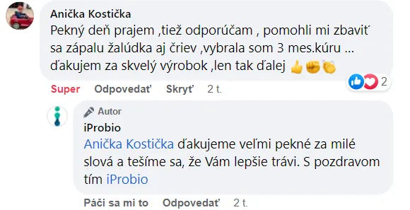 Recenzia zákazníka Mikrobióm+®
